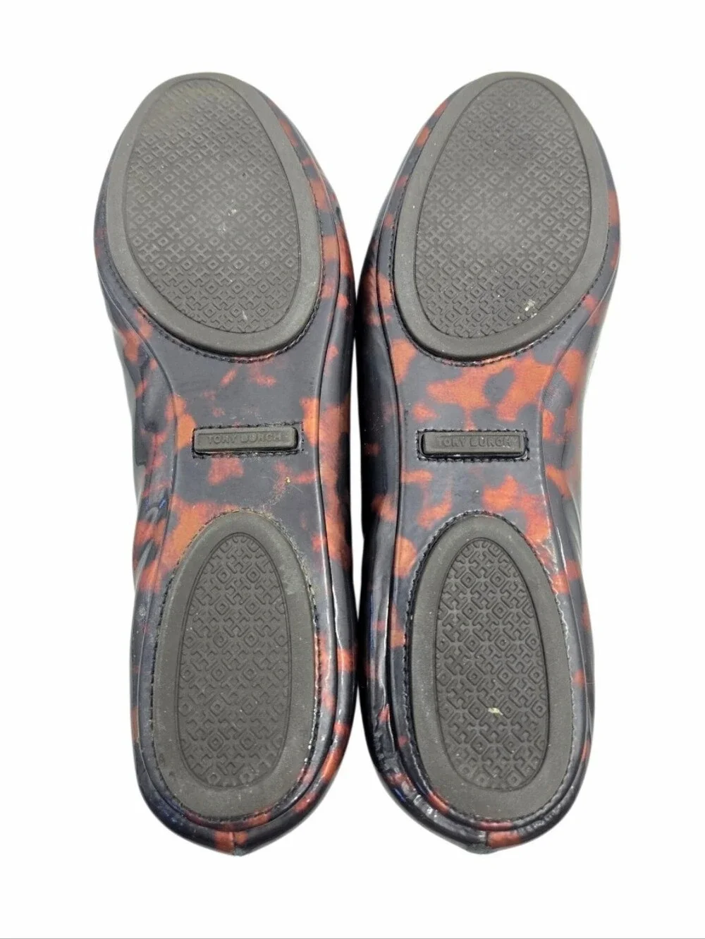 Tory Burch Tortoiseshell Ballet Flats Brown‎ Black Size 8